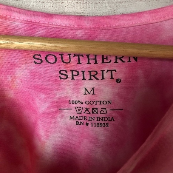 Southern Spirit Crop Tie Dye Long Sleeve Tee M - Picture 4 of 4
